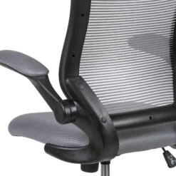 Flash Furniture Mid-Back Mesh Ergonomic Drafting Chair With Adjustable Foot Ring And Flip-Up Arms -Furniture GUEST c33d8487 f22e 42d2 95d7 9b68b807409e