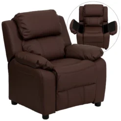 Flash Furniture Deluxe Padded Contemporary Kids Recliner With Storage Arms 36 Flash Furniture Deluxe Padded Contemporary Kids Recliner With Storage Arms -Furniture GUEST c3c889eb c115 438b a039 353c60c56b22