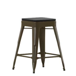 Flash Furniture Cierra Set Of 4 Commercial Grade 24" High Backless Metal Indoor Counter Height Stools With All-Weather Poly Resin Seats 28 Flash Furniture Cierra Set Of 4 Commercial Grade 24" High Backless Metal Indoor Counter Height Stools With All-Weather Poly Resin Seats -Furniture GUEST c5617cd2 c3d0 49b6 8261 1cf6487a4b99