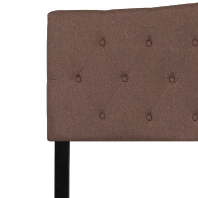 Flash Furniture Cambridge Arched Button Tufted Upholstered Headboard 4 Flash Furniture Cambridge Arched Button Tufted Upholstered Headboard - Image 4