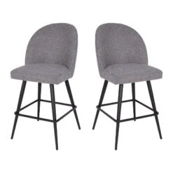 Flash Furniture Lyla Set Of 2 Commercial Modern Armless Counter Stools With Contoured Backrests, Steel Frames And Footrests-Set Of 2 24 Flash Furniture Lyla Set Of 2 Commercial Modern Armless Counter Stools With Contoured Backrests, Steel Frames And Footrests-Set Of 2 -Furniture GUEST c69df626 5b2d 4f95 90c3 a653e57e00dc