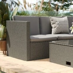 Flash Furniture Roan Indoor/Outdoor L-Shaped Sectional With Coffee Table In Wicker PE Rattan With Cushions 18 Flash Furniture Roan Indoor/Outdoor L-Shaped Sectional With Coffee Table In Wicker PE Rattan With Cushions -Furniture GUEST c762b065 4c8b 4394 82ef 1916a20ea0a3