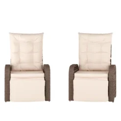 Flash Furniture Nemo Set Of 2 Indoor/Outdoor Patio Wicker Rattan Recliner Lounge Chairs With Flip Up Side Tables 28 Flash Furniture Nemo Set Of 2 Indoor/Outdoor Patio Wicker Rattan Recliner Lounge Chairs With Flip Up Side Tables -Furniture GUEST c7a878cb f4ed 48ab b999 94bc1b53488f