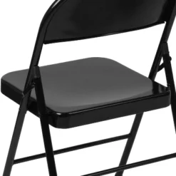 Flash Furniture 4 Pack HERCULES Series Double Braced Metal Folding Chair -Furniture GUEST c7eff8ab bd01 4c07 96e4 a2eca6d31ada