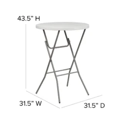 Flash Furniture 2.63-Foot Round Granite White Plastic Bar Height Folding Table 7 Flash Furniture 2.63-Foot Round Granite White Plastic Bar Height Folding Table -Furniture GUEST c81ae6b5 9f33 4d89 abd4 13e348aadbcf
