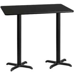 Flash Furniture 30'' X 60'' Rectangular Laminate Table Top With 22'' X 22'' Bar Height Table Bases -Furniture GUEST c8e1bf37 ad01 4ac5 9124 5954c7d78c61