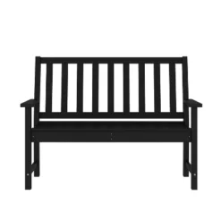 Flash Furniture Ellsworth Commercial Grade All Weather Indoor/Outdoor Recycled HDPE Bench With Contoured Seat 17 Flash Furniture Ellsworth Commercial Grade All Weather Indoor/Outdoor Recycled HDPE Bench With Contoured Seat -Furniture GUEST c94010d5 92c9 4bd4 93be 87b68fab1c6d