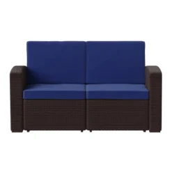 Flash Furniture Seneca Faux Rattan Loveseat With All-Weather Cushions 17 Flash Furniture Seneca Faux Rattan Loveseat With All-Weather Cushions -Furniture GUEST ca243704 d5f7 4a8e b723 15e88e43e66e