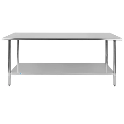 Flash Furniture Stainless Steel 18 Gauge Prep And Work Table With Undershelf - NSF Certified 6 Flash Furniture Stainless Steel 18 Gauge Prep And Work Table With Undershelf - NSF Certified - Image 6