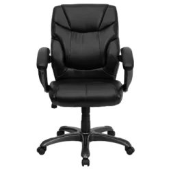 Overstuffed Swivel Task Chair Black Leather - Flash Furniture 5 Overstuffed Swivel Task Chair Black Leather - Flash Furniture -Furniture GUEST cc28c7c6 5c45 47d3 959e 5f8dc364c470