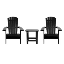 Flash Furniture 2 Pack Charlestown All-Weather Poly Resin Folding Adirondack Chairs With Side Table 24 Flash Furniture 2 Pack Charlestown All-Weather Poly Resin Folding Adirondack Chairs With Side Table -Furniture GUEST cc3316e1 3b99 4df7 a4bd 45b25f9b35ad