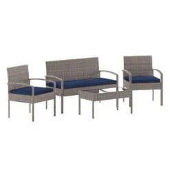 Flash Furniture Aransas Series 4 Piece Patio Set With Steel Frame And Cushions 25 Flash Furniture Aransas Series 4 Piece Patio Set With Steel Frame And Cushions -Furniture GUEST cca6b58c 7f41 4724 835a 69af31ddd34c