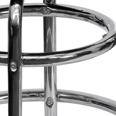 Flash Furniture Double Ring Chrome Barstool 7 Flash Furniture Double Ring Chrome Barstool - Image 7