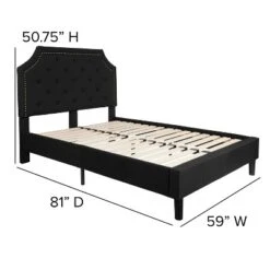Flash Furniture Brighton Tufted Upholstered Platform Bed With 10 Inch CertiPUR-US Certified Foam And Pocket Spring Mattress 14 Flash Furniture Brighton Tufted Upholstered Platform Bed With 10 Inch CertiPUR-US Certified Foam And Pocket Spring Mattress -Furniture GUEST ce0cb7d2 6835 4014 9eb6 894e3ff87147