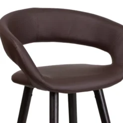 Flash Furniture Brynn Series 29'' High Contemporary Vinyl Rounded Back Barstool With Cappuccino Wood Frame 15 Flash Furniture Brynn Series 29'' High Contemporary Vinyl Rounded Back Barstool With Cappuccino Wood Frame -Furniture GUEST d0225d7d e779 4add 8ce9 19ad8fa5f794