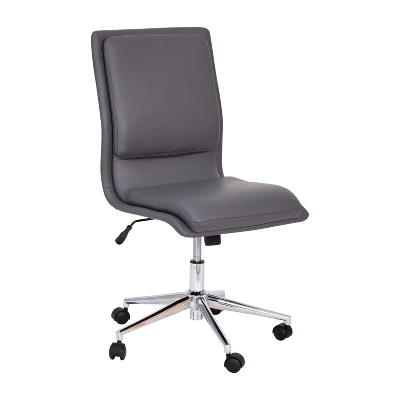 Flash Furniture Madigan Mid-Back Armless Swivel Task Office Chair With Upholstery And Adjustable Metal Base 13 Flash Furniture Madigan Mid-Back Armless Swivel Task Office Chair With Upholstery And Adjustable Metal Base - Image 13