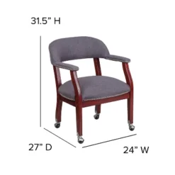 Flash Furniture Conference Chair With Accent Nail Trim And Casters -Furniture GUEST d136cee0 aeb6 477c b9e5 66a0a2a7a3c8
