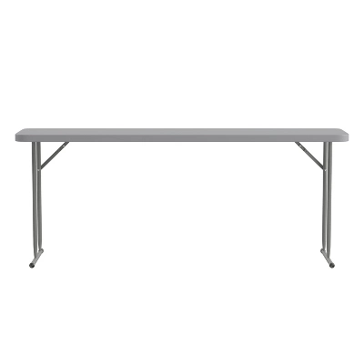 Flash Furniture 6-Foot Plastic Folding Training Table 8 Flash Furniture 6-Foot Plastic Folding Training Table - Image 8