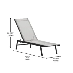 Flash Furniture Brazos Set Of 2 Adjustable Chaise Lounge Chairs All-Weather Outdoor Five-Position Recliners 18 Flash Furniture Brazos Set Of 2 Adjustable Chaise Lounge Chairs All-Weather Outdoor Five-Position Recliners -Furniture GUEST d16d44d3 4b1d 4e8d acdd 7daa9c0380d9