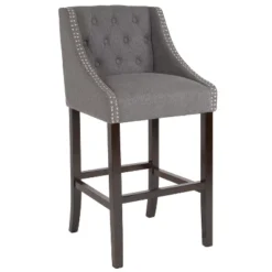 Flash Furniture Carmel Series 30" High Transitional Tufted Walnut Barstool With Accent Nail Trim 23 Flash Furniture Carmel Series 30" High Transitional Tufted Walnut Barstool With Accent Nail Trim -Furniture GUEST d170437a 2ea3 493e 85d9 8c8b96ce0425