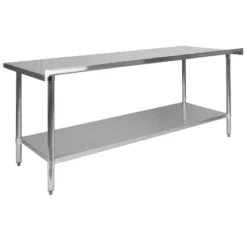 Flash Furniture Stainless Steel 18 Gauge Prep And Work Table With 1.5" Backsplash And Undershelf, NSF 15 Flash Furniture Stainless Steel 18 Gauge Prep And Work Table With 1.5" Backsplash And Undershelf, NSF -Furniture GUEST d23ef06a 49b6 49c8 abc5 7f1fbc29cb91