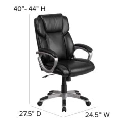 Flash Furniture Mid-Back LeatherSoftSoft Executive Swivel Office Chair With Padded Arms 12 Flash Furniture Mid-Back LeatherSoftSoft Executive Swivel Office Chair With Padded Arms -Furniture GUEST d2895d54 166f 4ed7 81c2 1ecade56262c