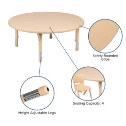 Flash Furniture 45" Round Plastic Height Adjustable Activity Table 16 Flash Furniture 45" Round Plastic Height Adjustable Activity Table -Furniture GUEST d37b8127 dea3 4762 a835 1b56fc55a2eb