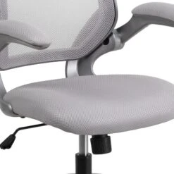 Flash Furniture Mid-Back Mesh Swivel Ergonomic Task Office Chair With Gray Frame And Flip-Up Arms -Furniture GUEST d3c63b19 6c94 433e b403 ed478c564bcc