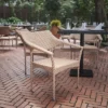 Flash Furniture Jace Commercial Grade Stacking Patio Chair, All Weather PE Rattan Wicker Patio Dining Chair