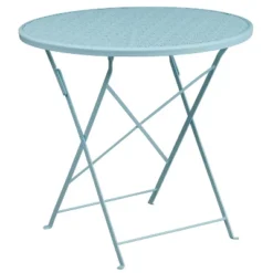 Flash Furniture Oia Commercial Grade 30" Round Indoor-Outdoor Steel Folding Patio Table -Furniture GUEST d428c27e 58dd 4f12 ad42 7238938452cb