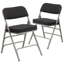 Flash Furniture 2 Pack HERCULES Series Premium Curved Triple Braced & Hinged Fabric Upholstered Metal Folding Chair 24 Flash Furniture 2 Pack HERCULES Series Premium Curved Triple Braced & Hinged Fabric Upholstered Metal Folding Chair -Furniture GUEST d556d1fe b089 4e23 a2cb 851865ae3583