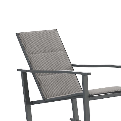 Flash Furniture Brazos Set Of 2 Outdoor Rocking Chairs With Flex Comfort Material And Metal Frame 7 Flash Furniture Brazos Set Of 2 Outdoor Rocking Chairs With Flex Comfort Material And Metal Frame - Image 7