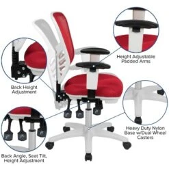 Flash Furniture Mid-Back Mesh Multifunction Executive Swivel Ergonomic Office Chair With Adjustable Arms 30 Flash Furniture Mid-Back Mesh Multifunction Executive Swivel Ergonomic Office Chair With Adjustable Arms -Furniture GUEST d5c95ecc 3079 4806 a7c0 57eaa18b3cbb