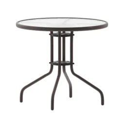 Flash Furniture Bellamy 31.5'' Round Tempered Glass Metal Table 19 Flash Furniture Bellamy 31.5'' Round Tempered Glass Metal Table -Furniture GUEST d5ce2ad8 f6d7 4268 8d19 d57343569391