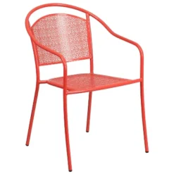 Flash Furniture Commercial Grade Indoor-Outdoor Steel Patio Arm Chair With Round Back -Furniture GUEST d7315914 d16f 49b9 932f 083d240a6d0f