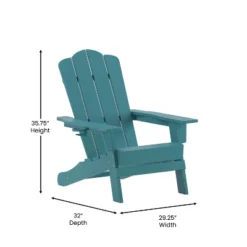 Flash Furniture Newport Adirondack Chair With Cup Holder, Weather Resistant HDPE Adirondack Chair -Furniture GUEST d731e6ee d62c 4bf6 af9d 2306d184221e