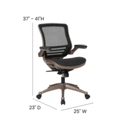 Flash Furniture Mid-Back Transparent Mesh Executive Swivel Office Chair With Flip-Up Arms 14 Flash Furniture Mid-Back Transparent Mesh Executive Swivel Office Chair With Flip-Up Arms -Furniture GUEST d7906475 e832 4303 aca8 ed04f102a802