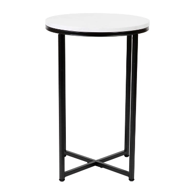Flash Furniture Hampstead Collection End Table - Modern Laminate Accent Table With Crisscross Frame 12 Flash Furniture Hampstead Collection End Table - Modern Laminate Accent Table With Crisscross Frame - Image 12