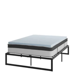 Flash Furniture 14 Inch Metal Platform Bed Frame With 12 Inch Pocket Spring Mattress In A Box And 2 Inch Cool Gel Memory Foam Topper 30 Flash Furniture 14 Inch Metal Platform Bed Frame With 12 Inch Pocket Spring Mattress In A Box And 2 Inch Cool Gel Memory Foam Topper -Furniture GUEST d8b06a7b 19c8 4ba3 b201 564979119c74