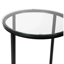 Flash Furniture Greenwich Collection End Table - Modern Clear Glass Accent Table With Crisscross Matte Black Frame 12 Flash Furniture Greenwich Collection End Table - Modern Clear Glass Accent Table With Crisscross Matte Black Frame -Furniture GUEST d8b52e73 c283 417f bcd0 3012b2bcfaf9