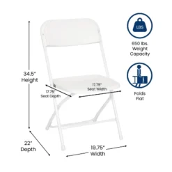 Flash Furniture Hercules™ Big And Tall Commercial Folding Chair - Extra Wide 650LB. Capacity - Durable Plastic - 4-Pack 26 Flash Furniture Hercules™ Big And Tall Commercial Folding Chair - Extra Wide 650LB. Capacity - Durable Plastic - 4-Pack -Furniture GUEST d8f5876f faa8 4c26 9de6 8de450278d76
