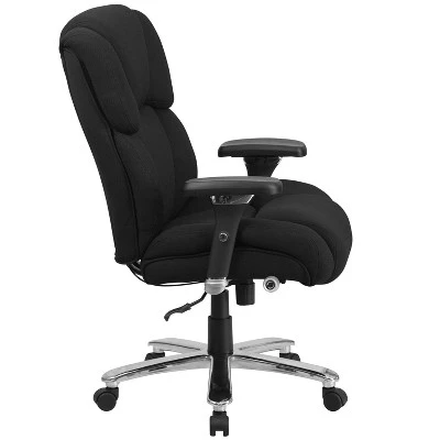 Flash Furniture HERCULES Series 24/7 Intensive Use Big & Tall 400 Lb. Rated Executive Swivel Ergonomic Office Chair With Lumbar Knob And Tufted Headrest & Back 7 Flash Furniture HERCULES Series 24/7 Intensive Use Big & Tall 400 Lb. Rated Executive Swivel Ergonomic Office Chair With Lumbar Knob And Tufted Headrest & Back - Image 7