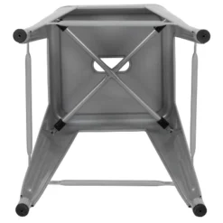Flash Furniture 24" High Metal Counter-Height, Indoor Bar Stool - Stackable Set Of 4 -Furniture GUEST d92c59f8 b726 4ae4 8e1c 650d4c5534ef