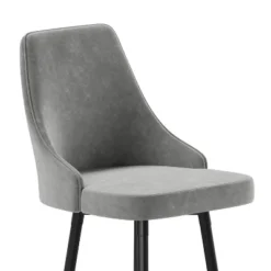 Flash Furniture Commercial Gray LeatherSoft Counter Height Stools With Chrome Accents - 2 Pack 16 Flash Furniture Commercial Gray LeatherSoft Counter Height Stools With Chrome Accents - 2 Pack -Furniture GUEST da39b418 2d37 4bf5 8e55 180cda64107d