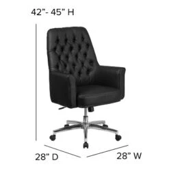 Flash Furniture Mid-Back Traditional Tufted LeatherSoft Executive Swivel Office Chair With Arms 15 Flash Furniture Mid-Back Traditional Tufted LeatherSoft Executive Swivel Office Chair With Arms -Furniture GUEST da52231c 8d7b 445e a4d1 7752c3bf2362