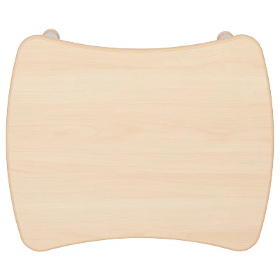 Flash Furniture 21.875"W X 26.625"L Rectangular Plastic Height Adjustable Activity Table Set With 2 Chairs 4 Flash Furniture 21.875"W X 26.625"L Rectangular Plastic Height Adjustable Activity Table Set With 2 Chairs - Image 4