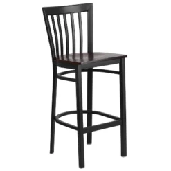 Flash Furniture Black School House Back Metal Restaurant Barstool -Furniture GUEST dabbb01d 6394 4c14 a6f7 529891c3d4f9