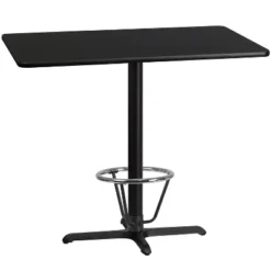 Flash Furniture 30'' X 48'' Rectangular Laminate Table Top With 23.5'' X 29.5'' Bar Height Table Base And Foot Ring 7 Flash Furniture 30'' X 48'' Rectangular Laminate Table Top With 23.5'' X 29.5'' Bar Height Table Base And Foot Ring -Furniture GUEST db2b5d1a 38ff 413a b297 7ebd88121382