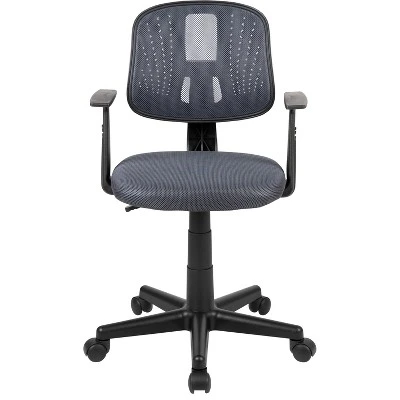 Flash Furniture Flash Fundamentals Mid-Back Mesh Swivel Task Office Chair With Pivot Back And Arms 10 Flash Furniture Flash Fundamentals Mid-Back Mesh Swivel Task Office Chair With Pivot Back And Arms - Image 10