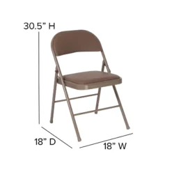 Flash Furniture 4 Pack HERCULES Series Double Braced Vinyl Folding Chair -Furniture GUEST dc59251a 7806 4d64 88ed 22fbc5e9ca16